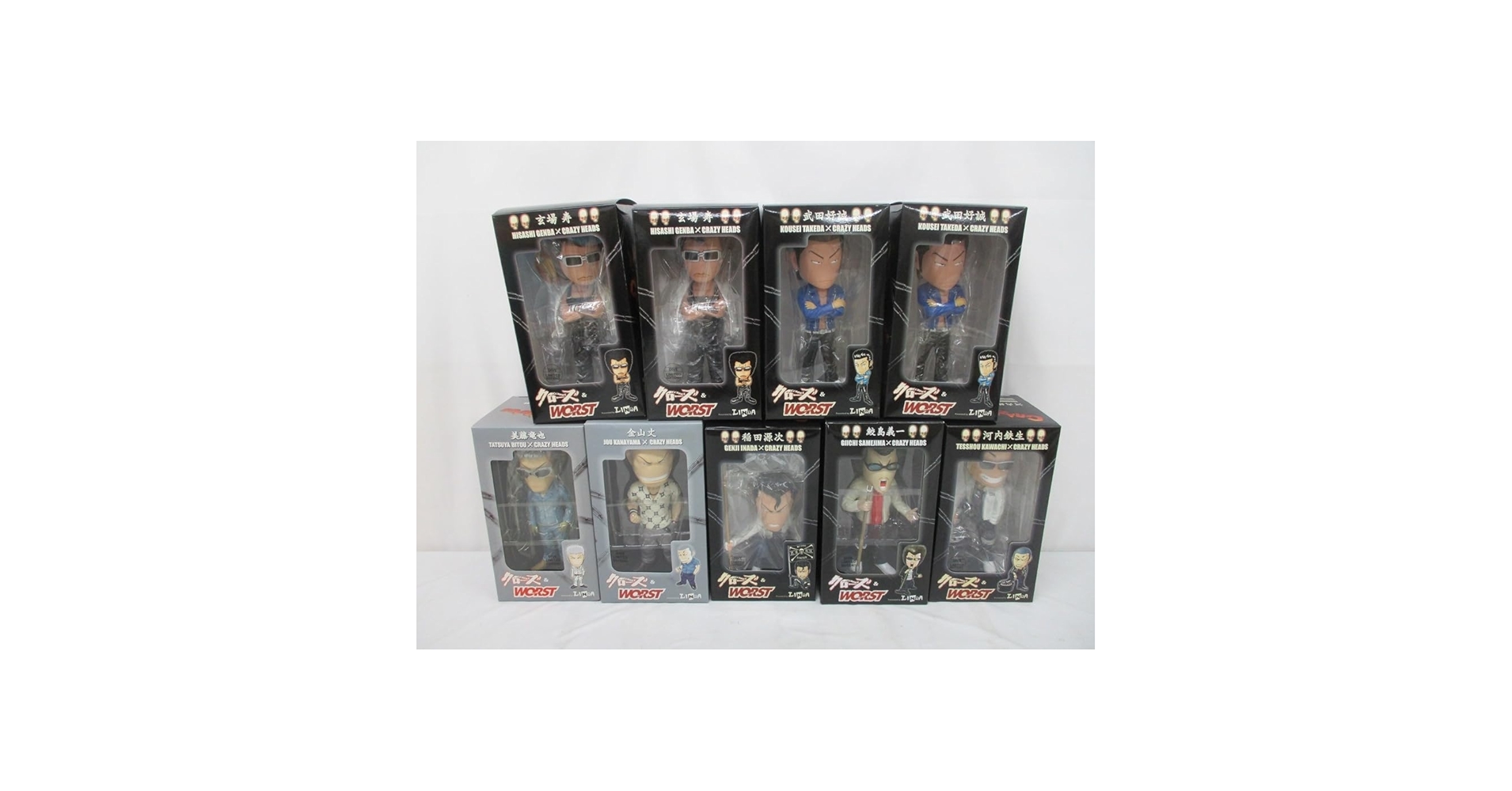 Amazon | 5138P 未 クローズ&WORST CRAZY HEADS フィギュア 9個